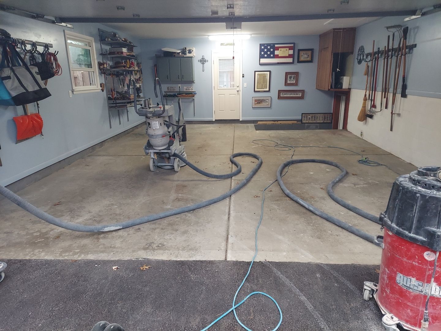 Double Car Garage in Stone Wash - Youngstown, OH by Alexander Concrete Coatings