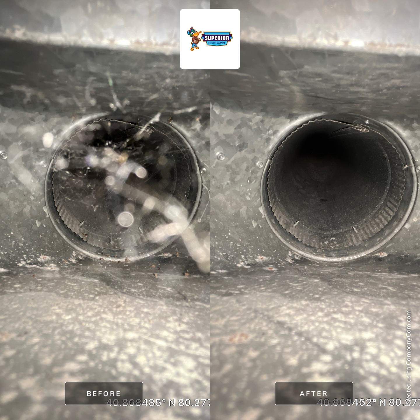 Air Duct Cleaning With a Vacuum Truck in Ellwood City, PA by Superior Air Duct Cleaning