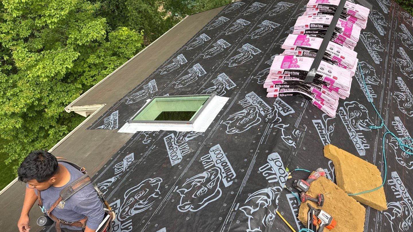Roof Replacement using Owens Corning Desert Rose by 180 Contractors