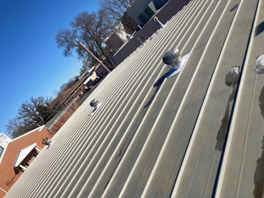 Roof Repair on a metal roof  by Grell Roofing, LLC