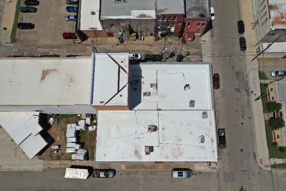 Commercial TPO Flat Roof in Cleburne, Tx by DT Roofing - Seth Wells