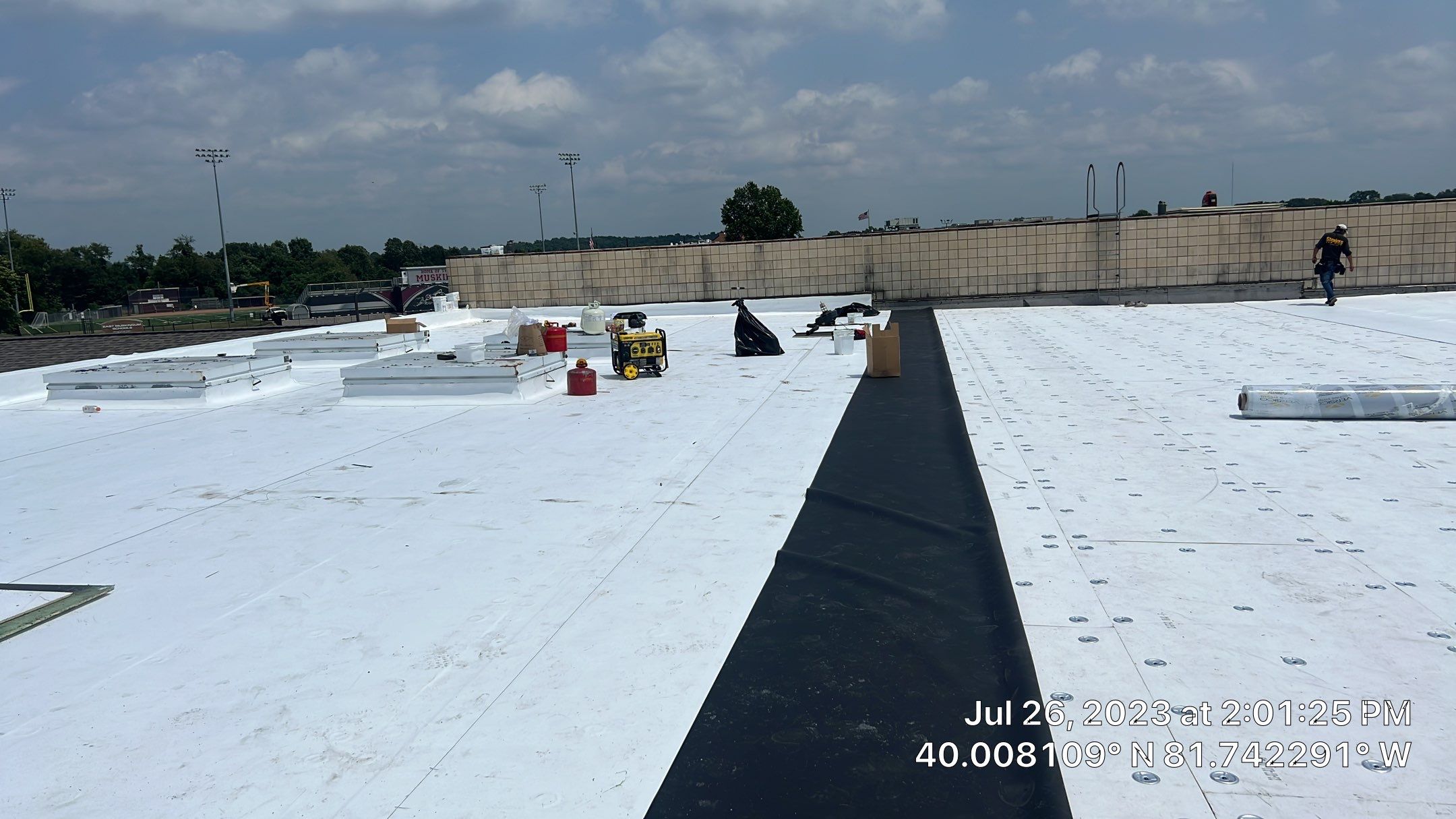 East Muskingum Middle School Roof by Gold Star Roofing LLC 