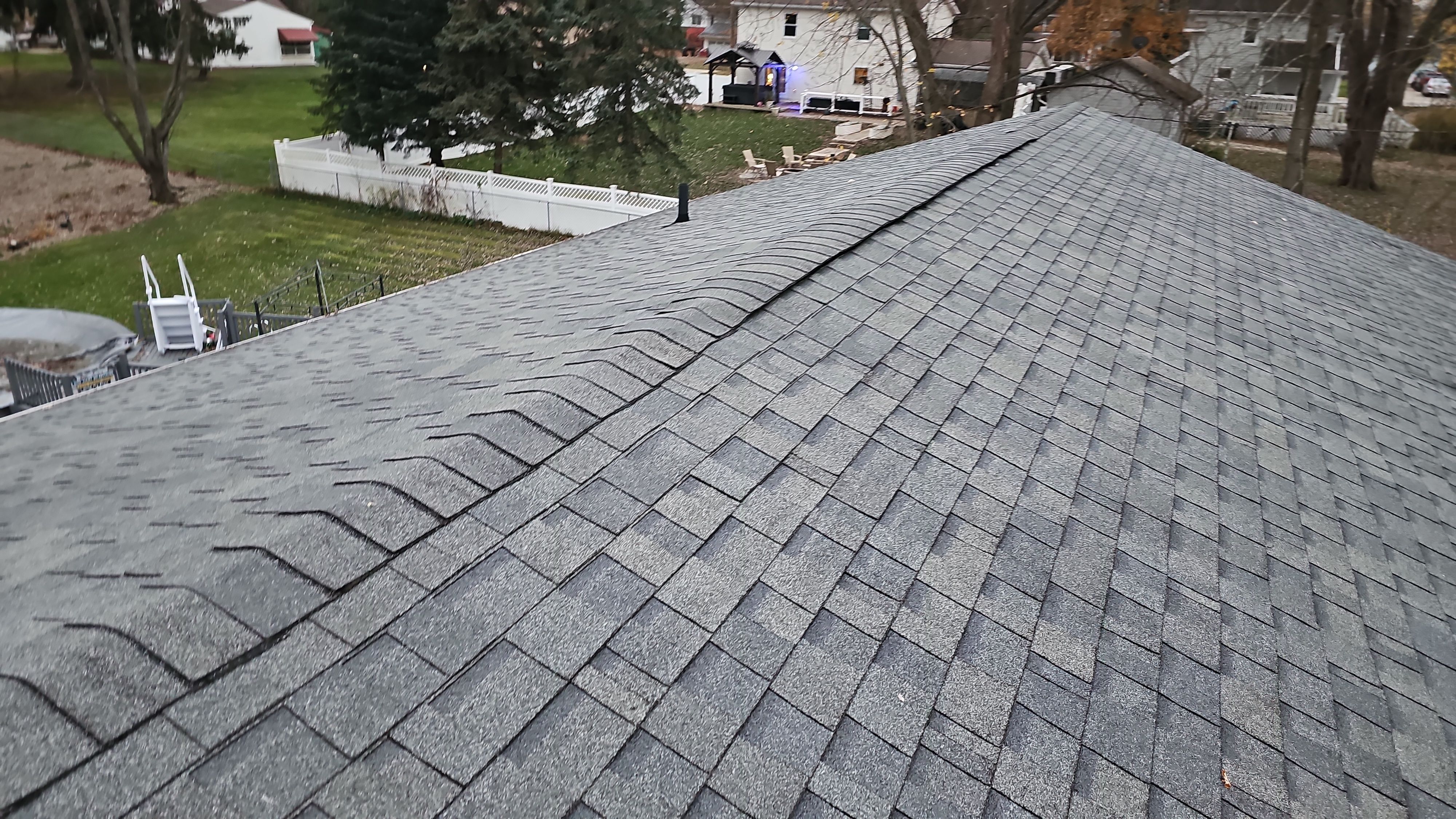 Atlas Pinnacle, Color, Coastal Granite, Drip Edge, Color, Black by Eagle Eye Roofing