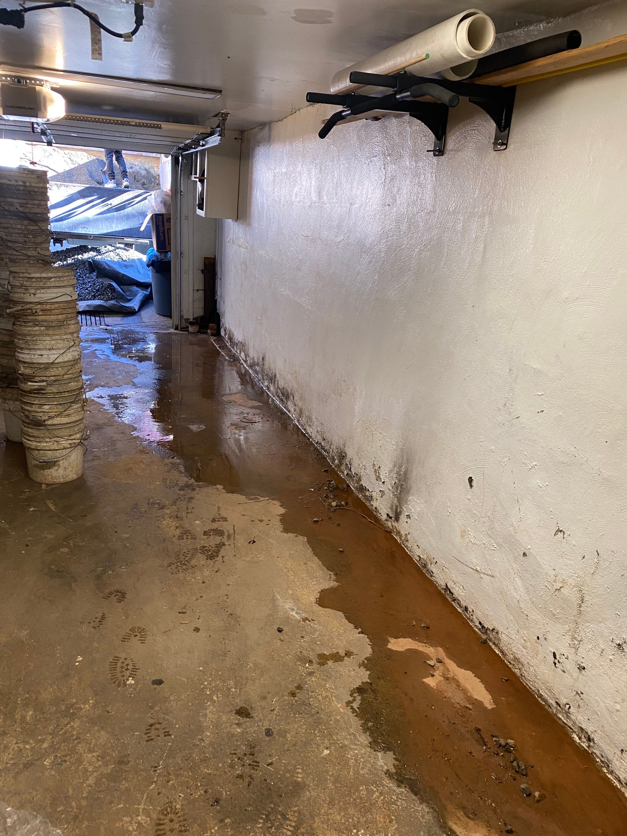 Interior French Drain Job in Bayonne, NJ by Pure Service Pro, LLC 