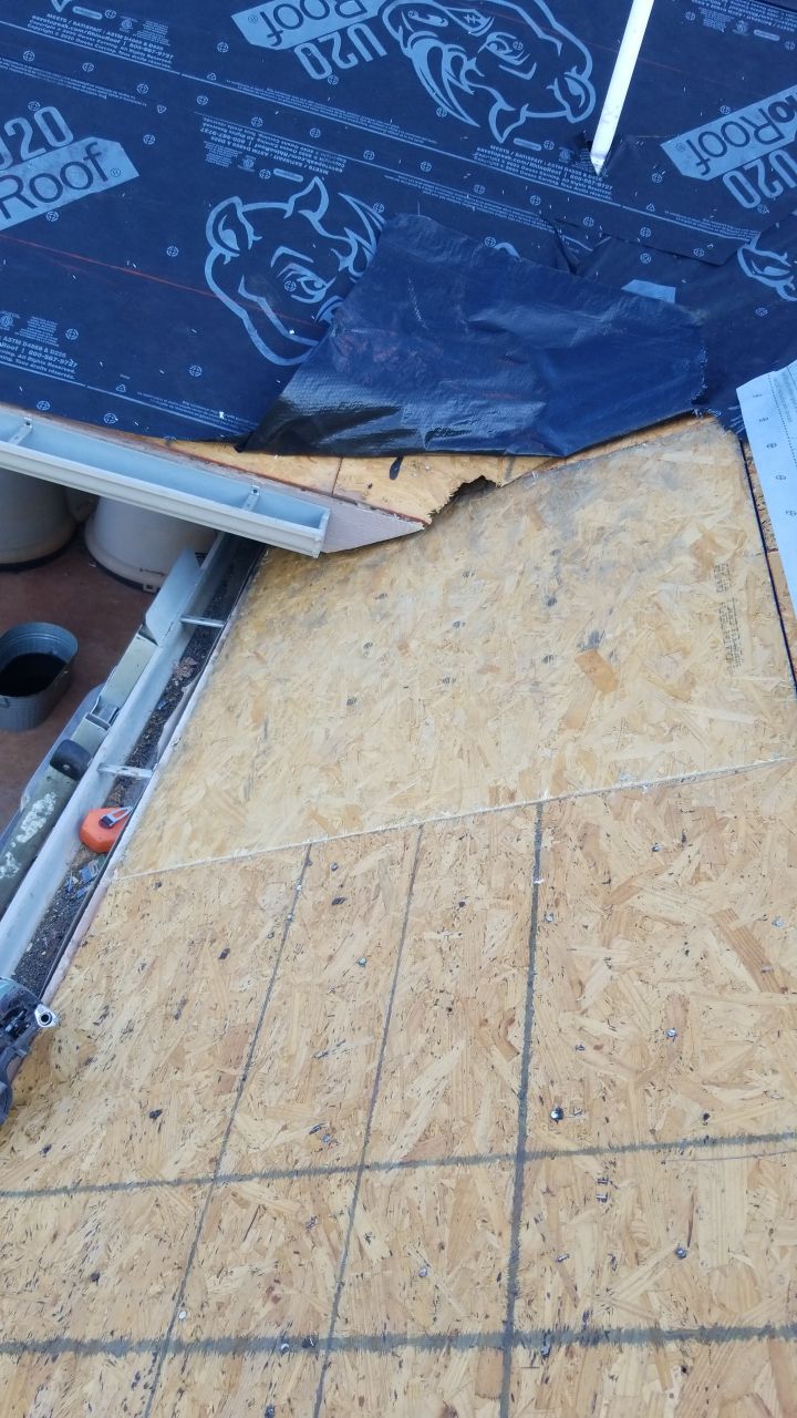 Reroof using GAF HDZ Weathered Wood by Castillo Roofing