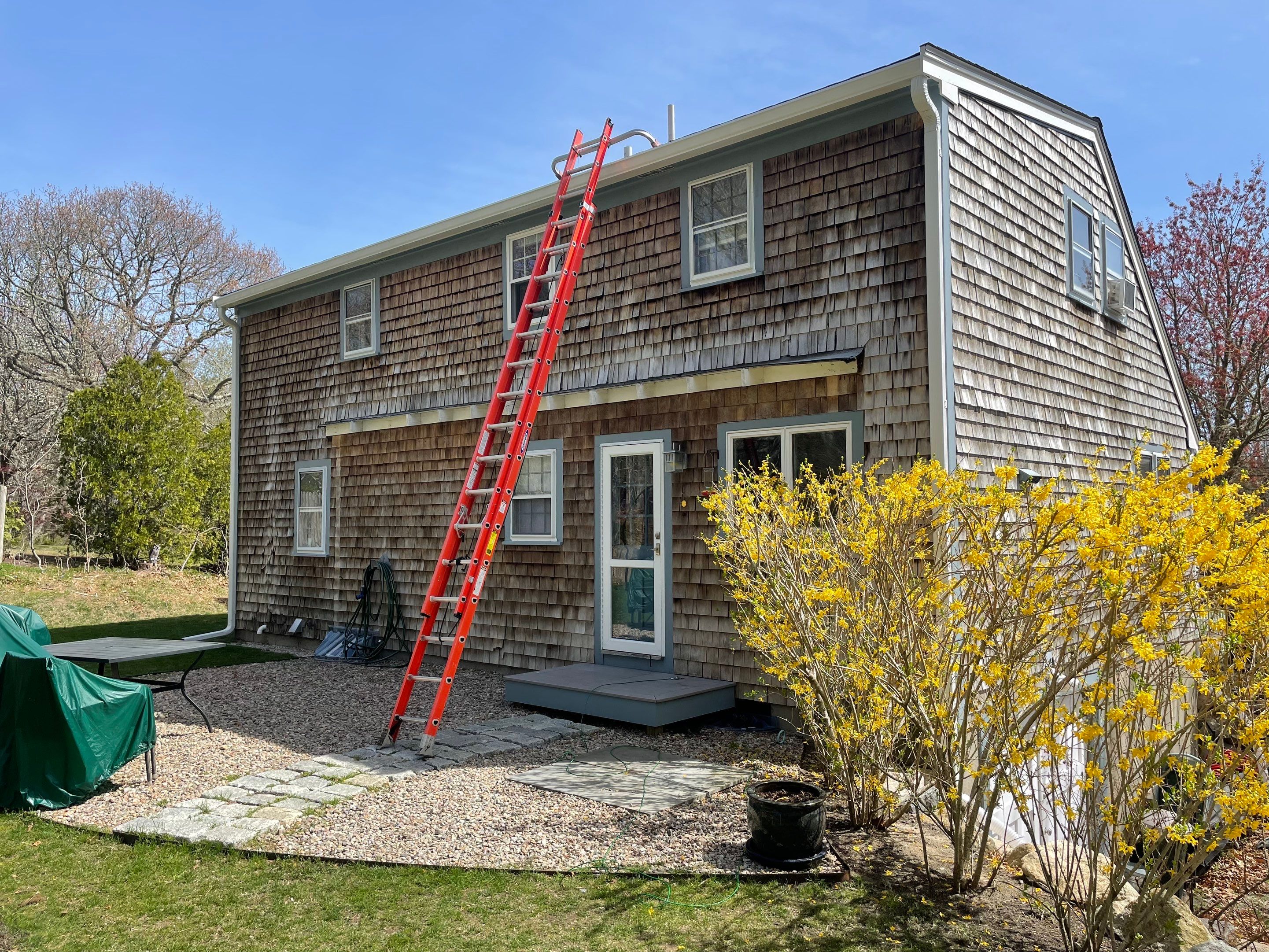 Gutter Installation using Double Pro Dual Screen Hanging System in Yarmouth Port, MA by Gutter Pro Enterprises