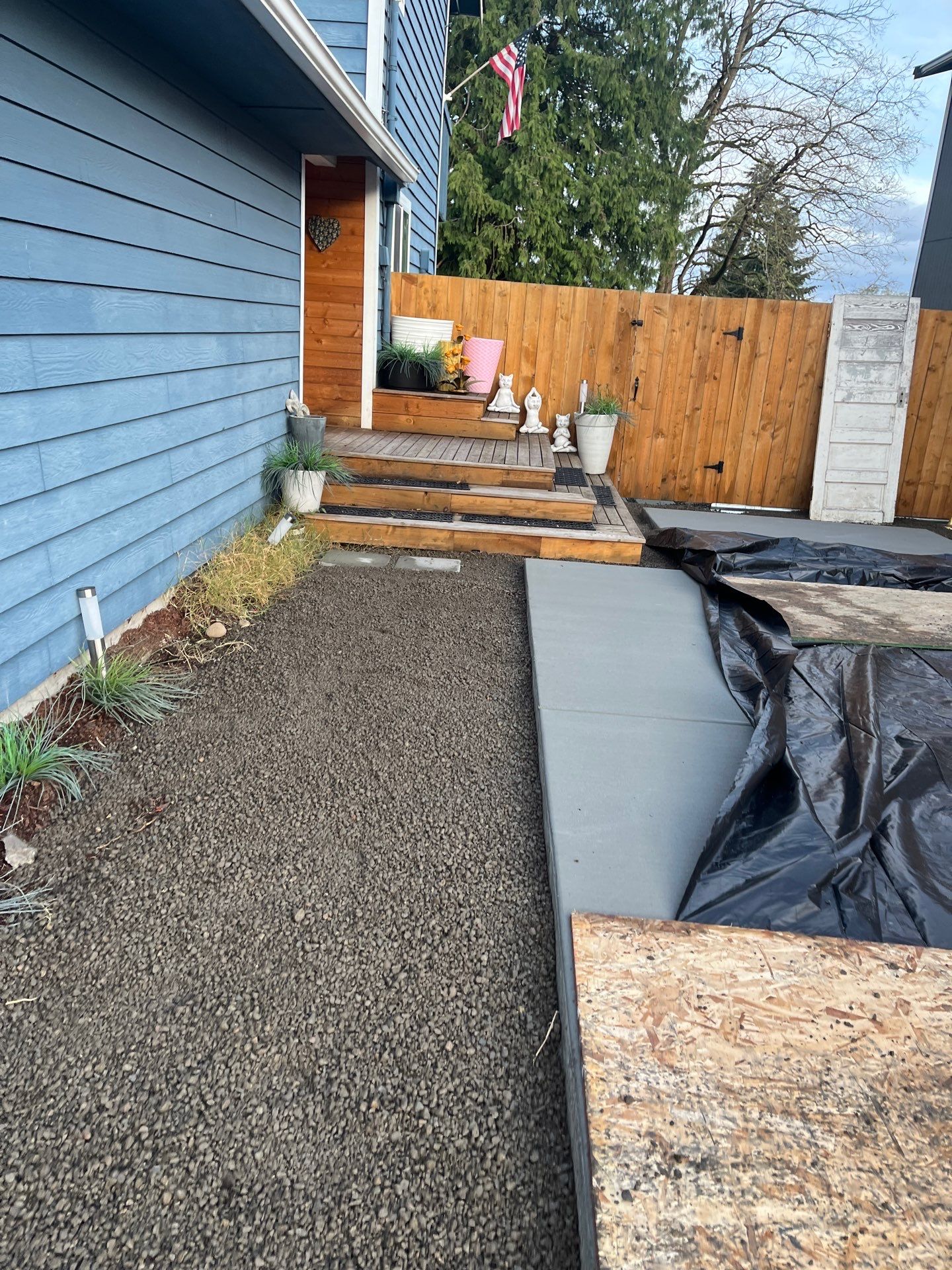 Concrete Driveway & Landscaping Project | Everett by Jireh Asphalt & Concrete Inc 