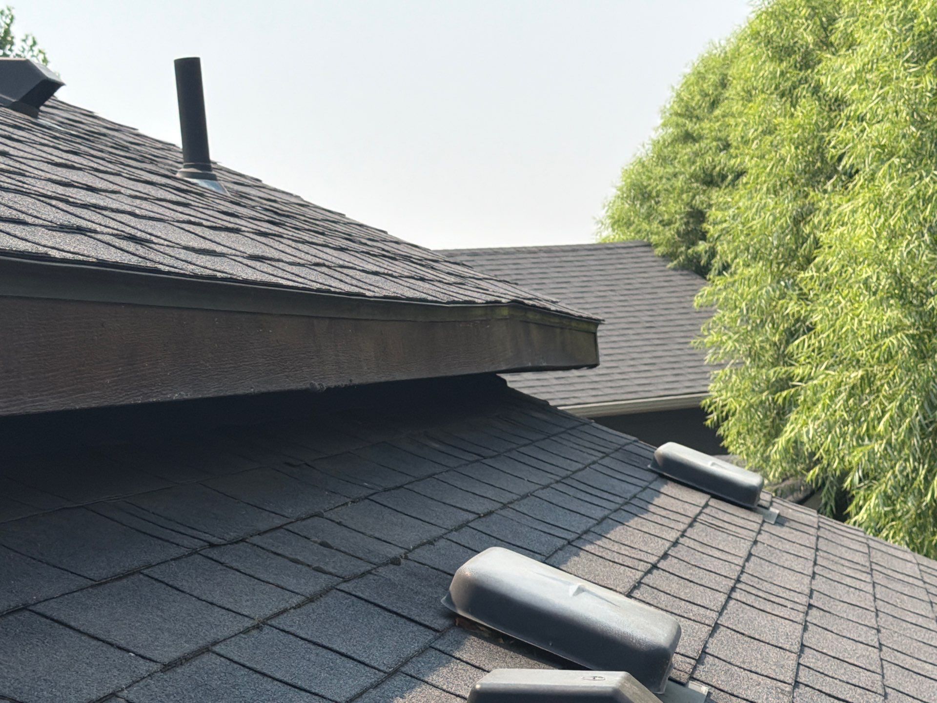 Residential Roof Replacement in Meridian Featuring Charcoal Architectural Shingles by Olive Roofing
