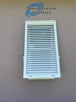 Impact Bahama Shutters in Signal White