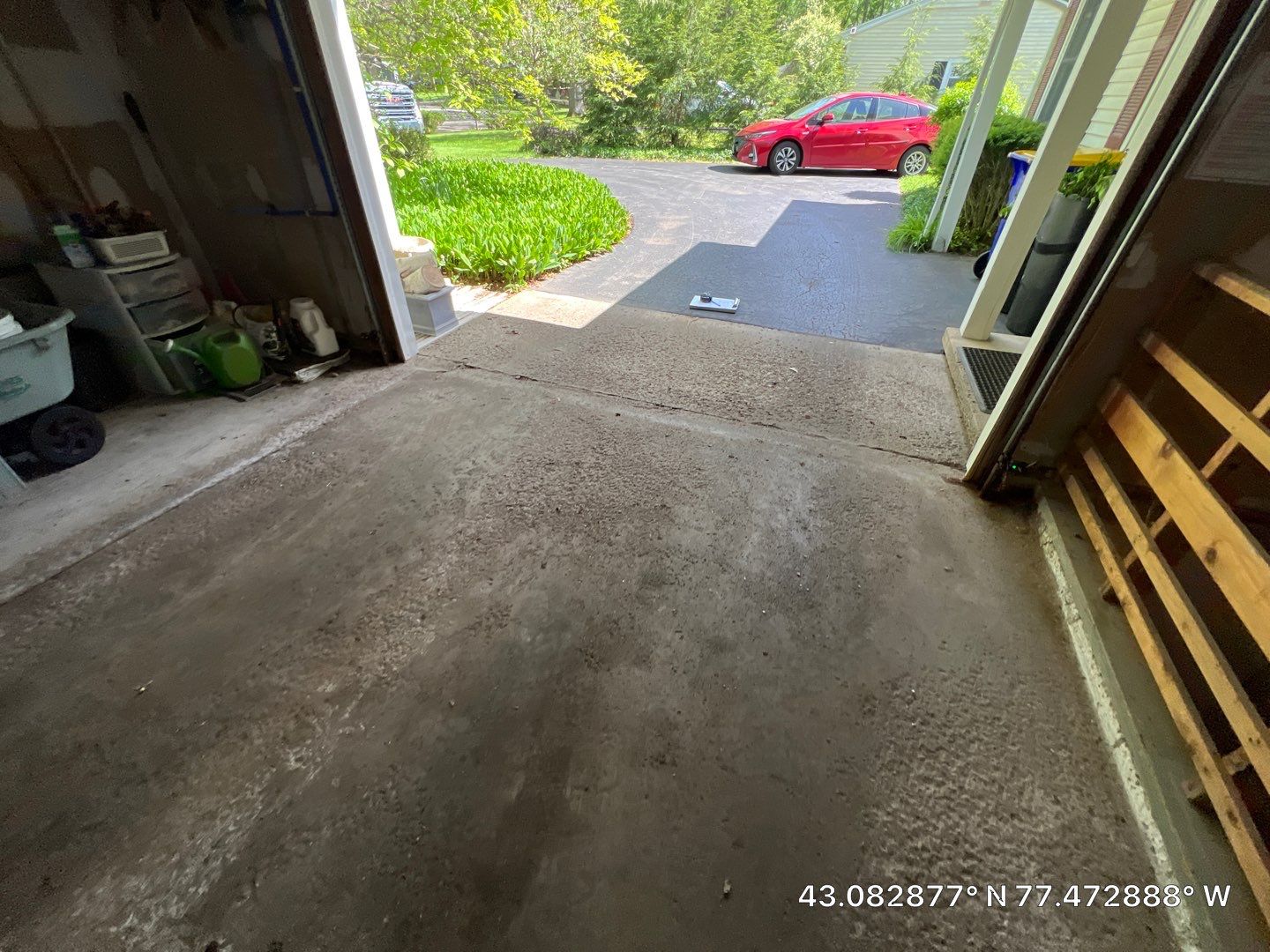 Concrete garage floor replacement  by NG Masonry & Construction LLC