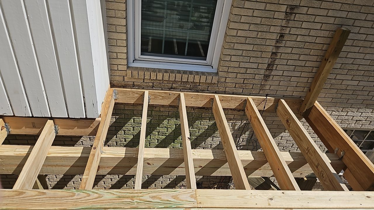 Split Rail Trail - Deck Installation  by Pillar and Pine