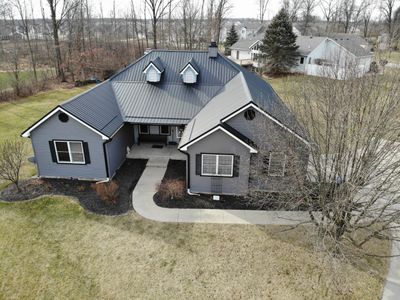 Black Frost Exposed Fastener Metal Roof in Fort Wayne, Indiana