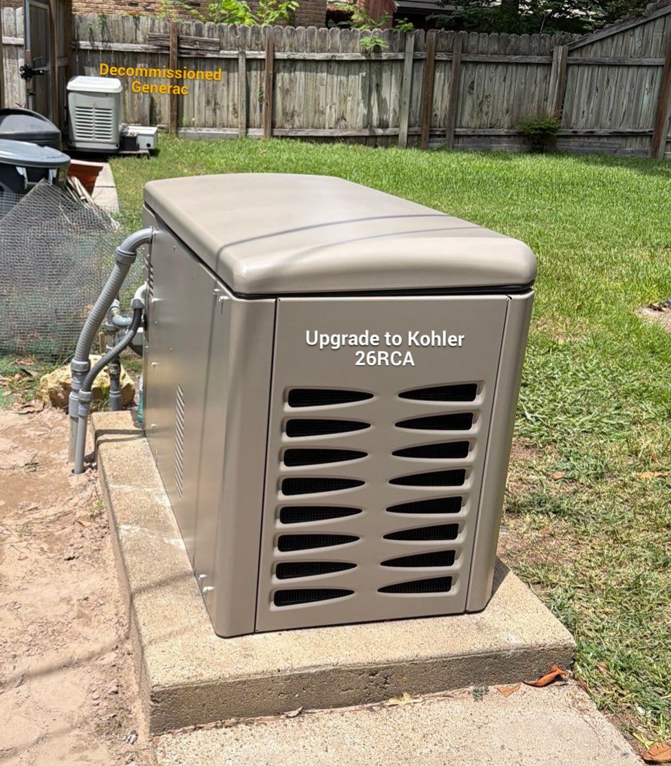 Residential Backup Power Upgrade: Replacing a Generac with a New Kohler 26RCA by GenTex Elite Services