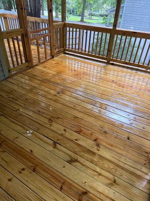 Wood Deck using Wood Sealant