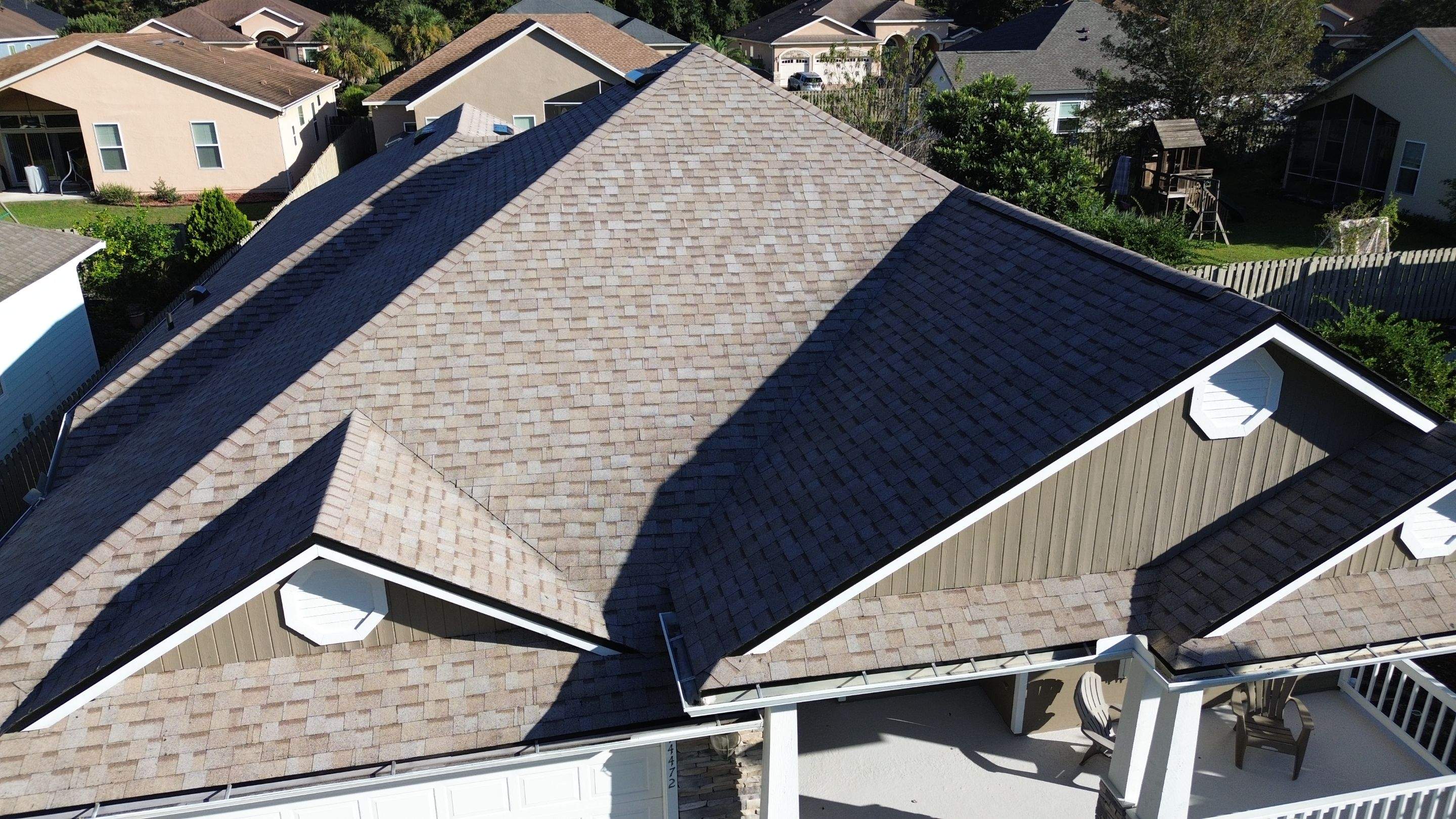 Hail Damage Reroof in Newberry, Florida by Brehm Roofing