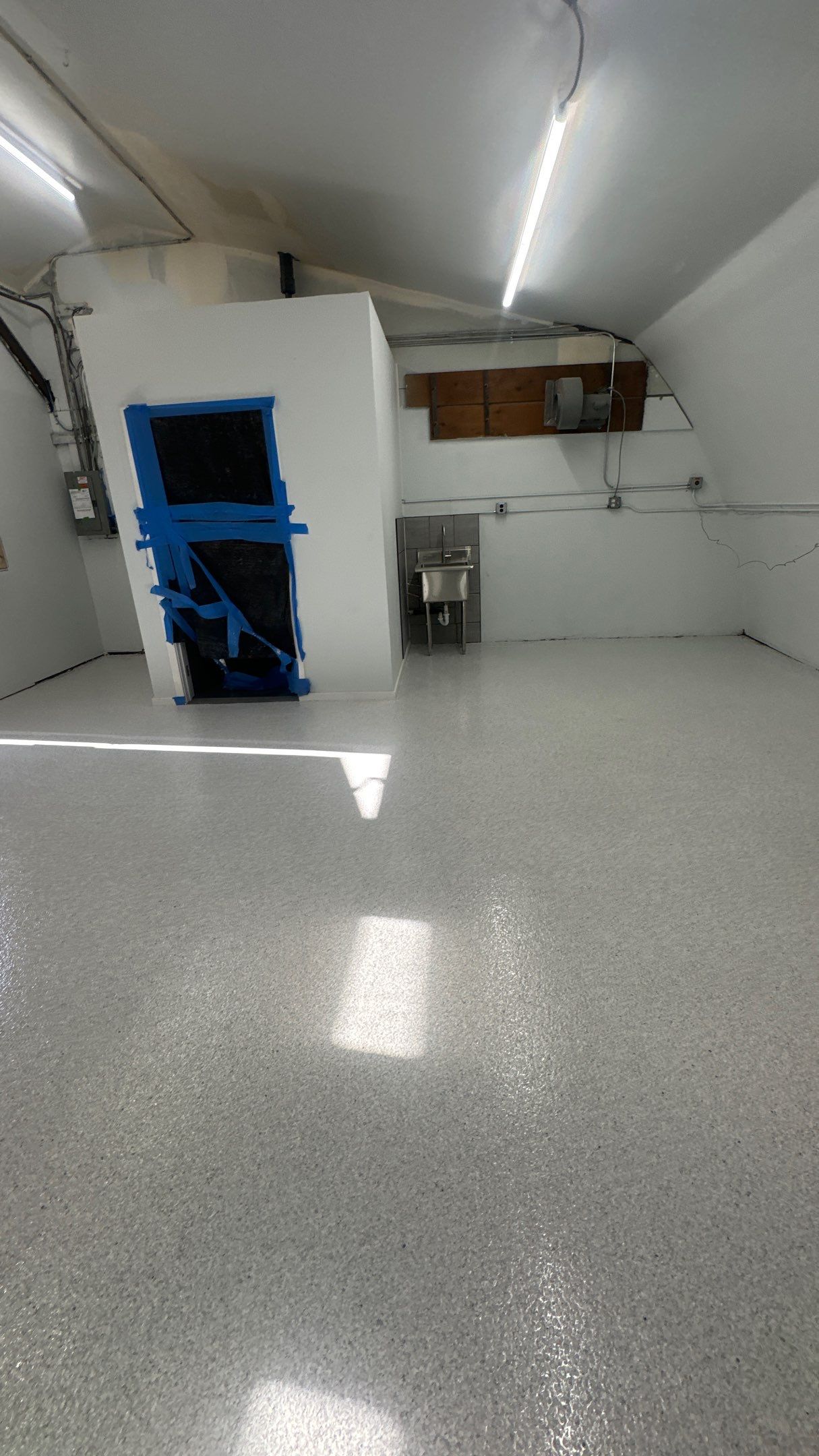 Commercial Floor Transformation using Ash Hybrid by Croc Coatings, LLC