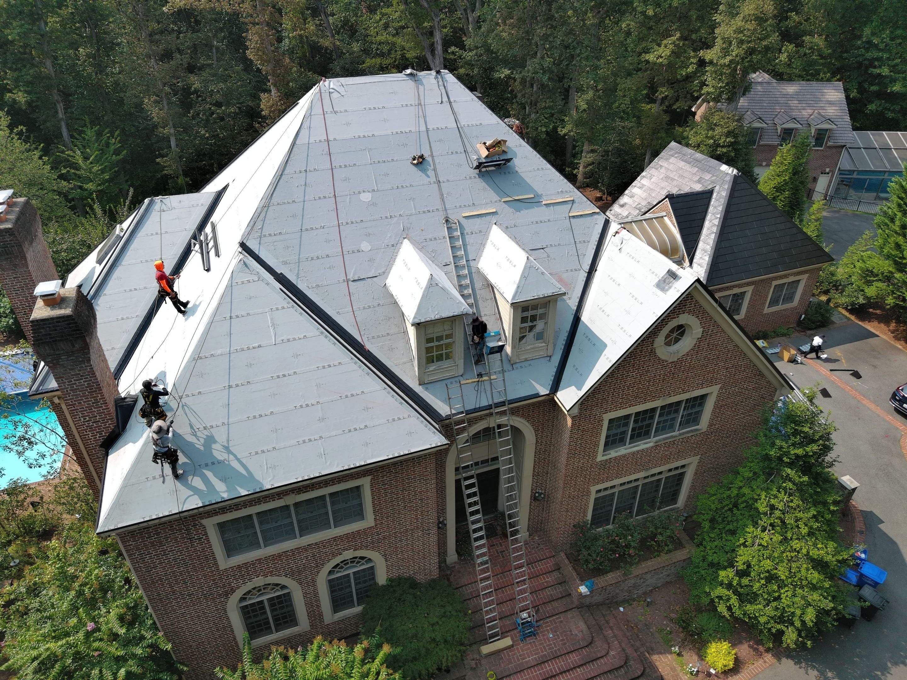 Extravagant Tesla Solar Roof in Maryland by American Home Contractors
