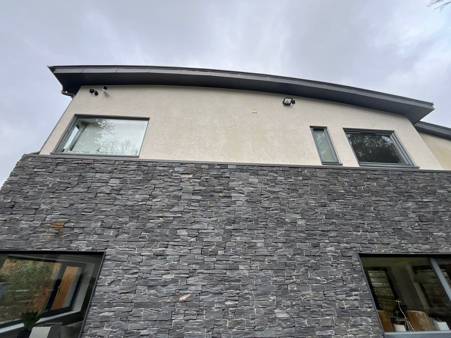 Render and patio clean using Honda 15lpm Low Pressure Washing Machine by Ges Exterior Cleaning ltd