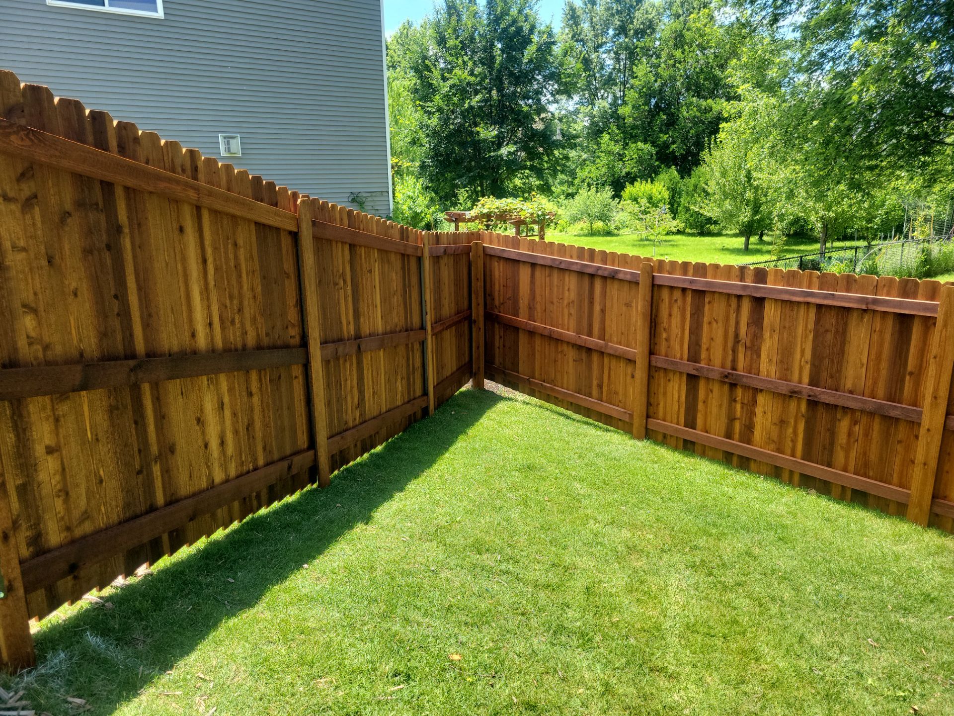 Project in Cedar by Perfect Picket Fence and Stain