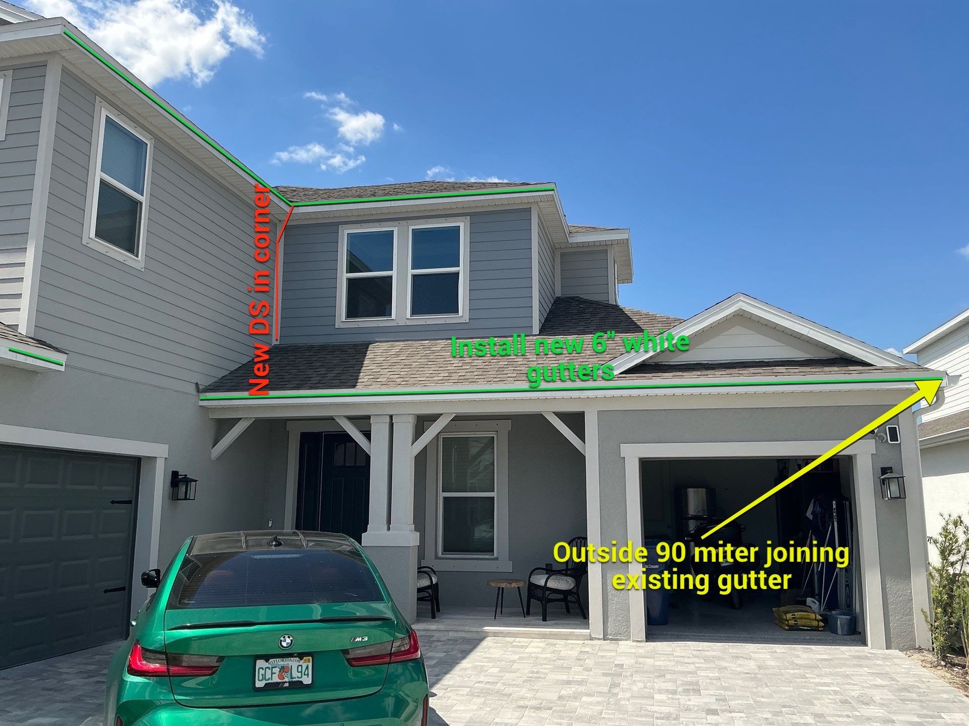 6 Inch Seamless Gutters using 6 Inch Seamless Gutters in Sarasota FL by Gutter Professors