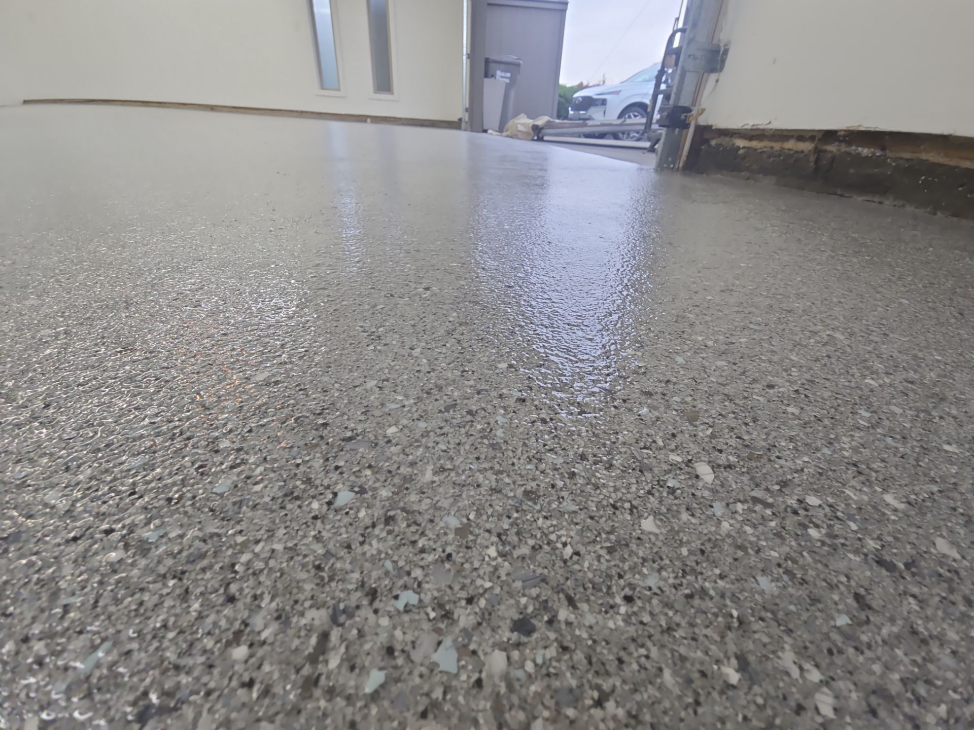 Garage Transformation using Agate Hybrid by Croc Coatings, LLC