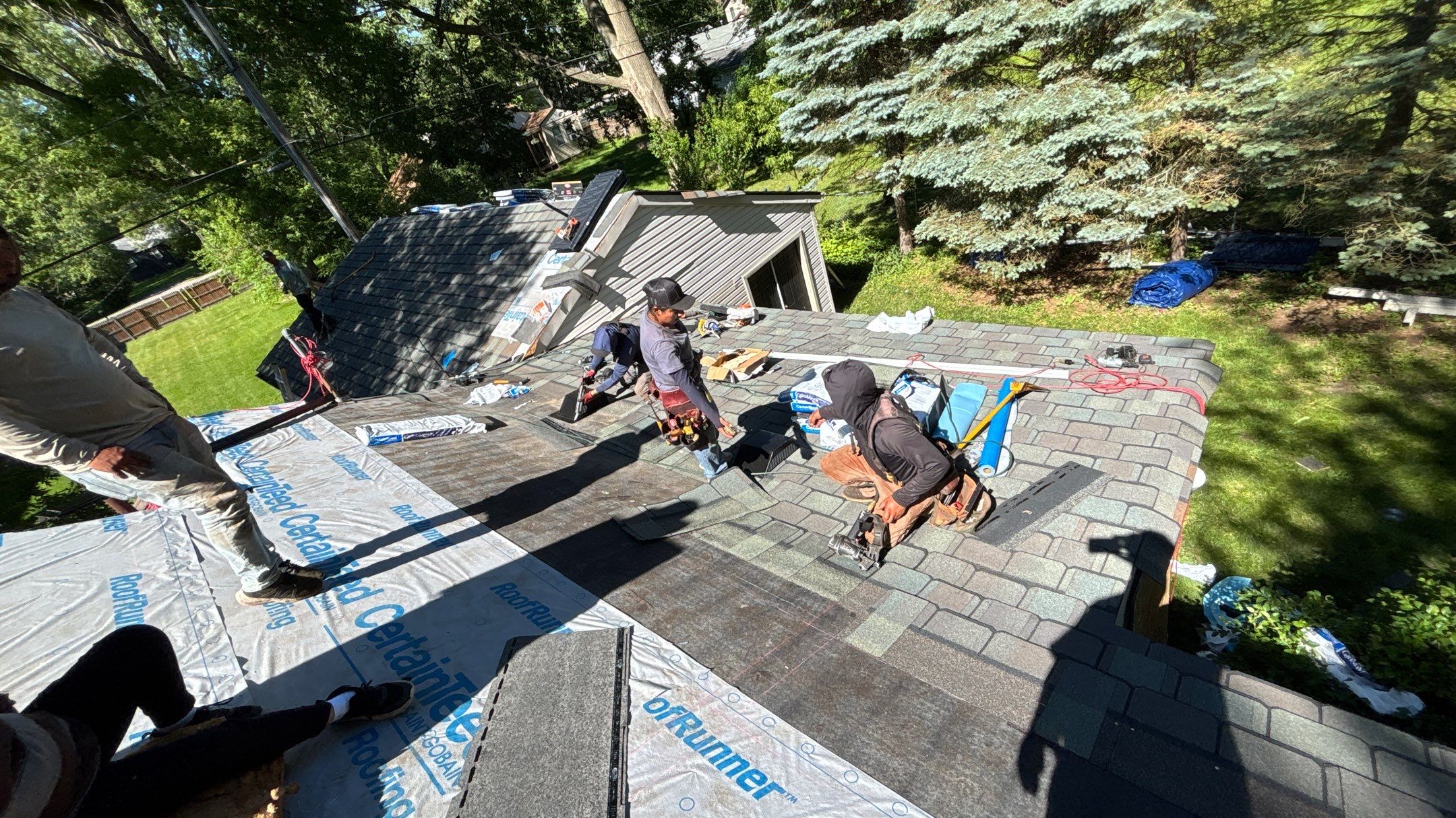Roof Replacement using CertainTeed Landmark by 180 Contractors