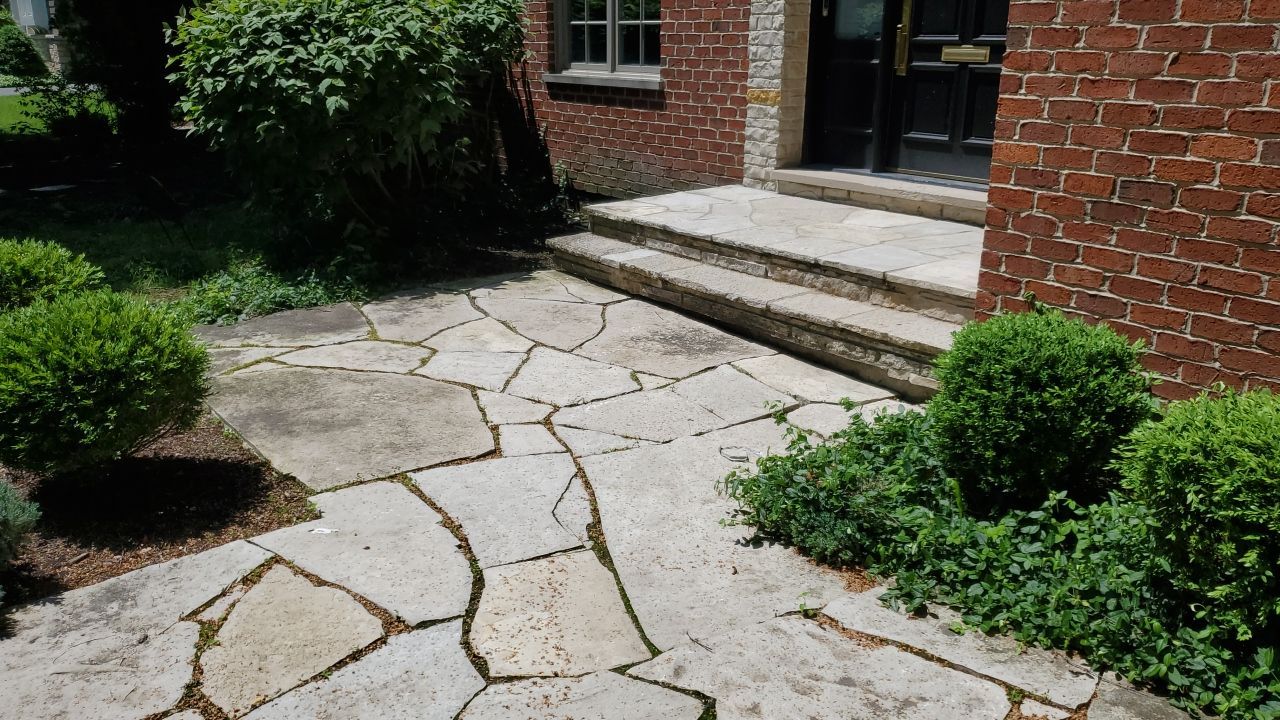 Exterior Stone and Concrete Surface Cleaning by Northern Power Washing LLC.