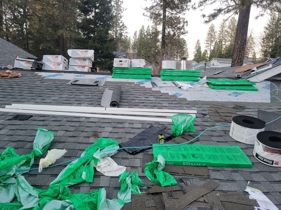 Attic Insulation, Roofing, and Solar for this in-town home by Byers Enterprises 
