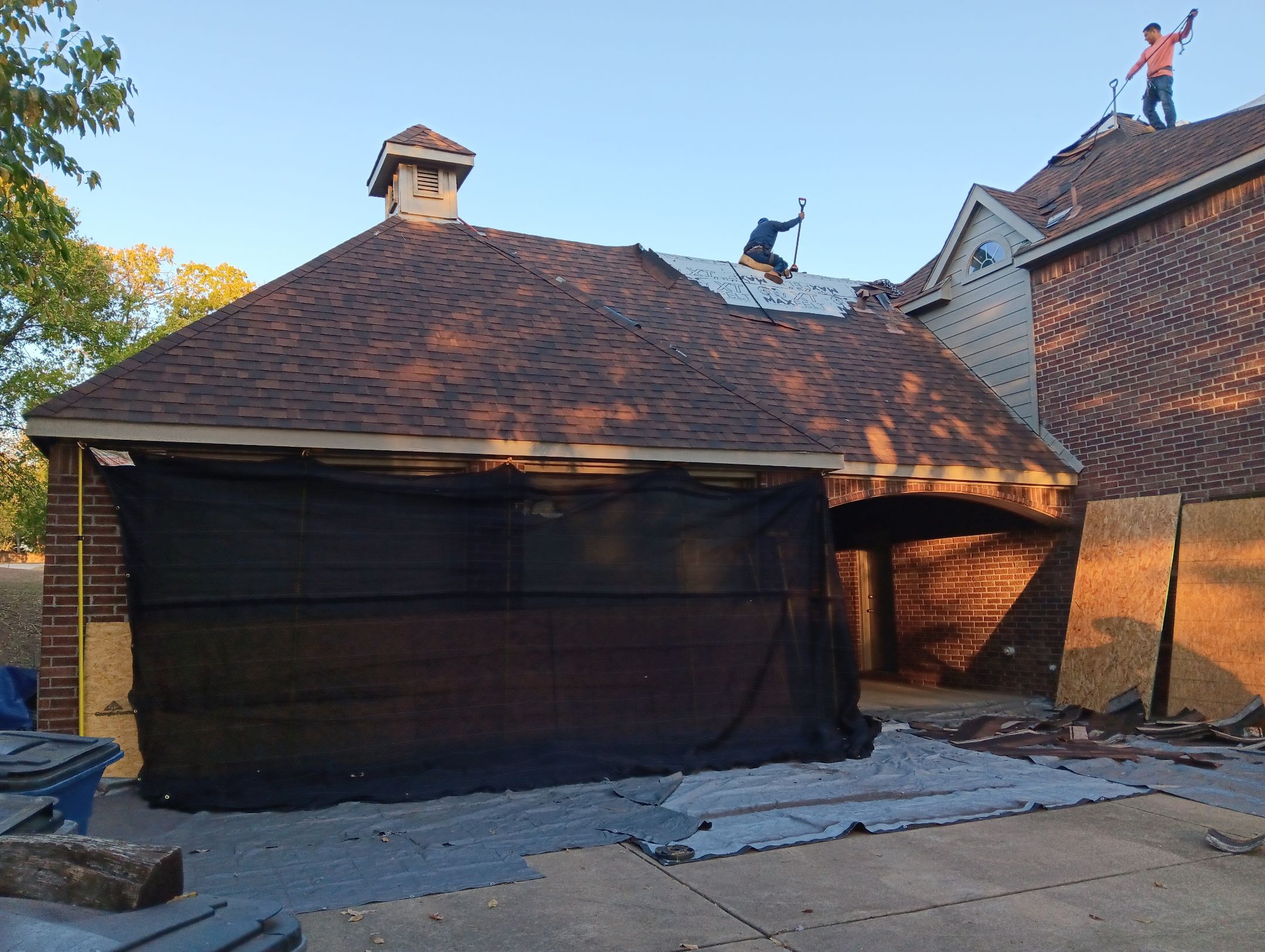 Insurance Claim Roof Paint and Gutters by Tex-Line Roofing