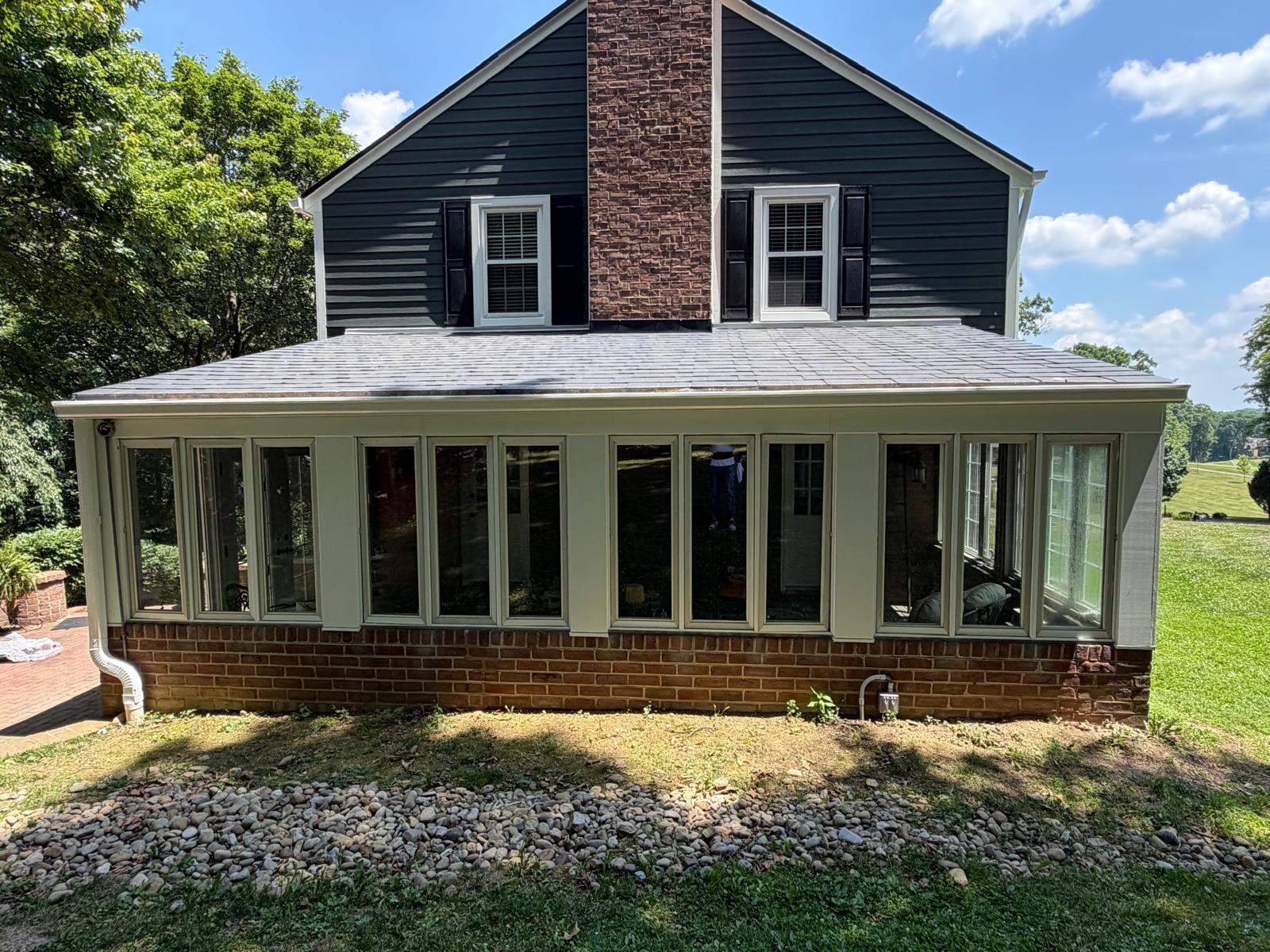 James Hardie Transformation of a Majestic Sewickley Heights Home by Ideal Siding Pittsburgh