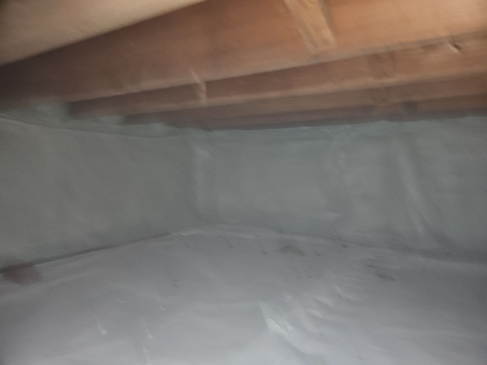 Basement Exterior Walls using Crawl Space Liner by NYS Foam & Energy