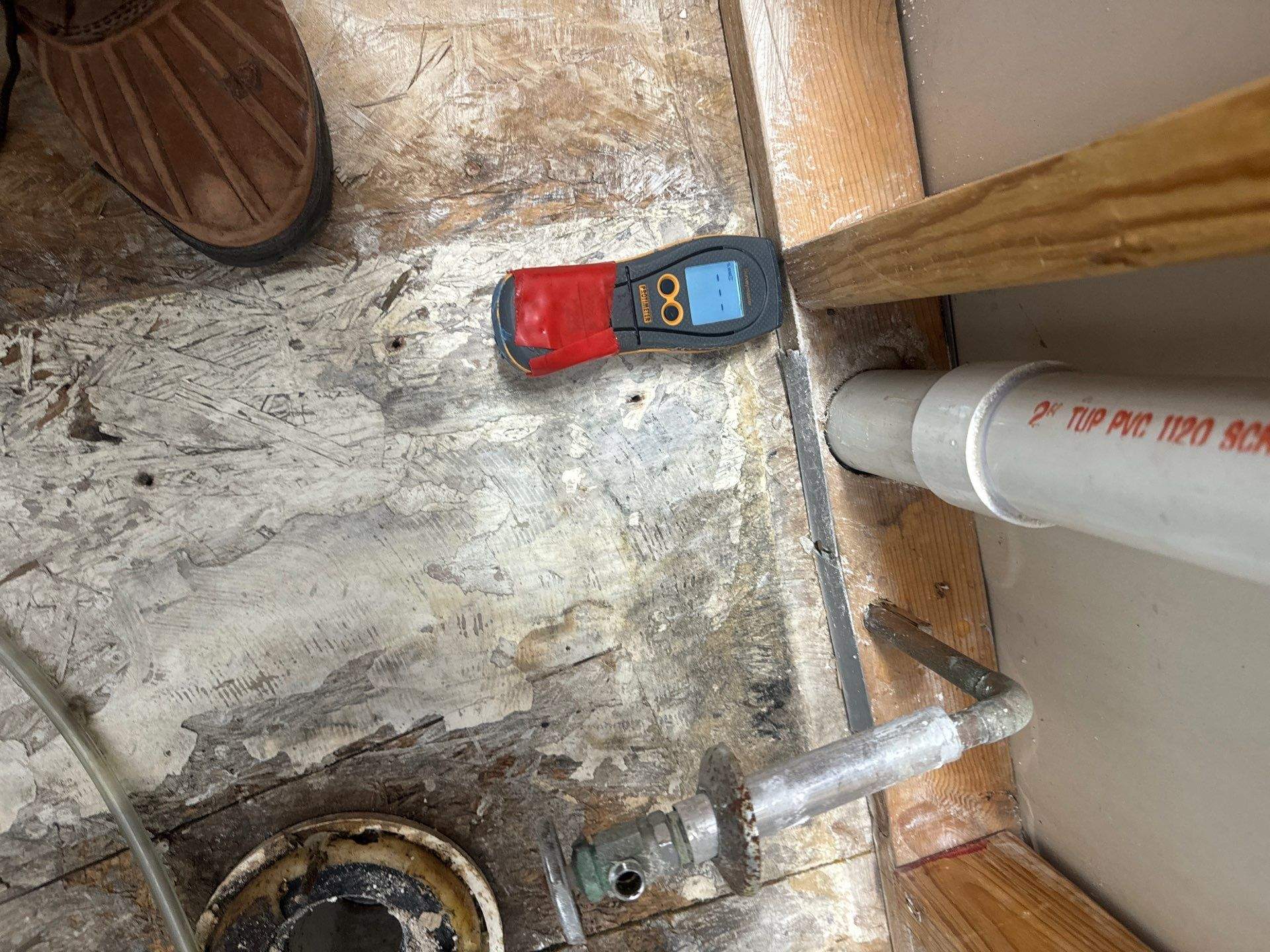 Bathroom Remodel using Water mitigation equipment by L&T General Contractors and Restoration INC