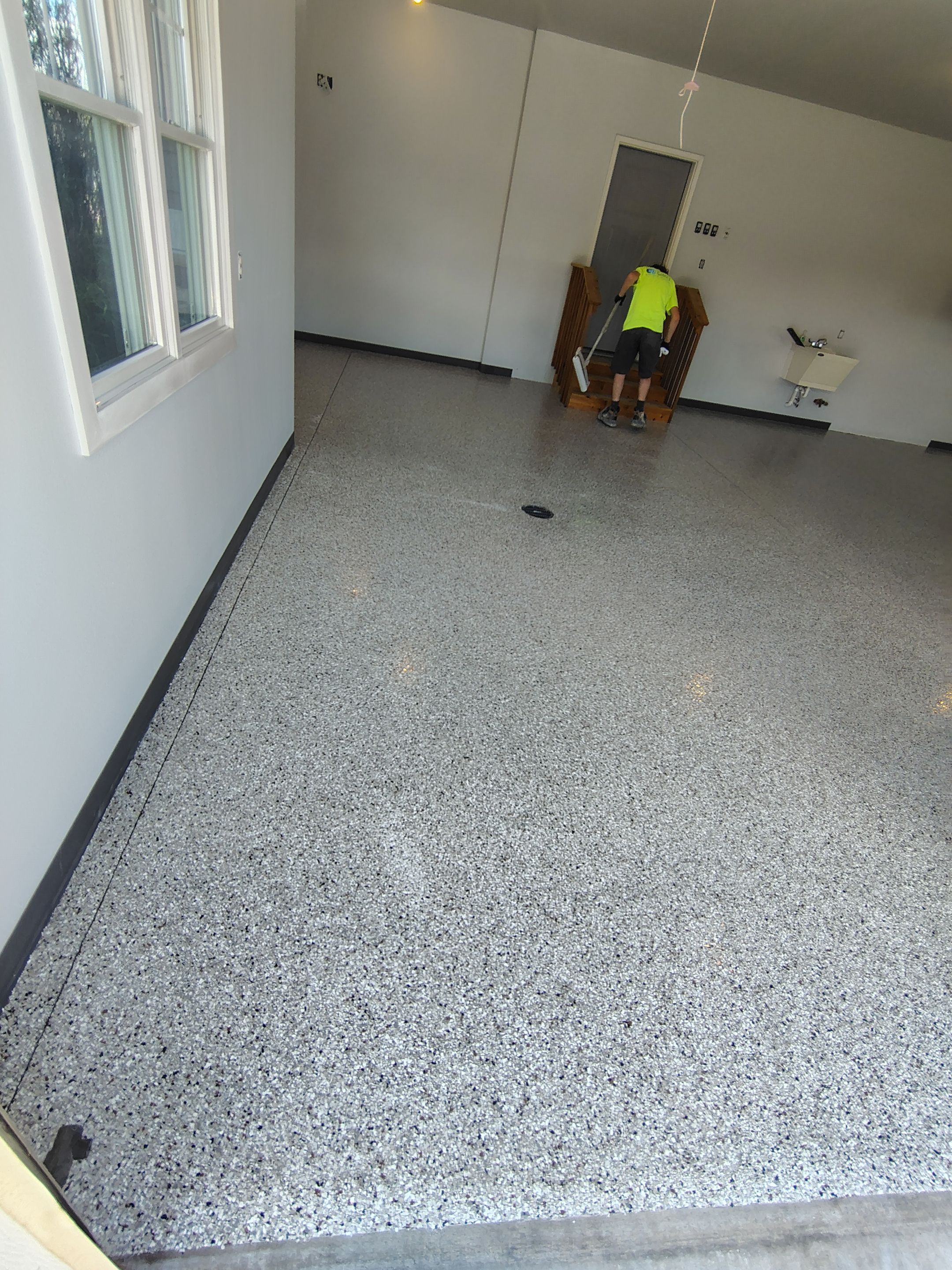 Multi-Car Garage Concrete Coating and Crack Repair in Dell Rapids by Select Painting, Coatings & Garage Cabinets