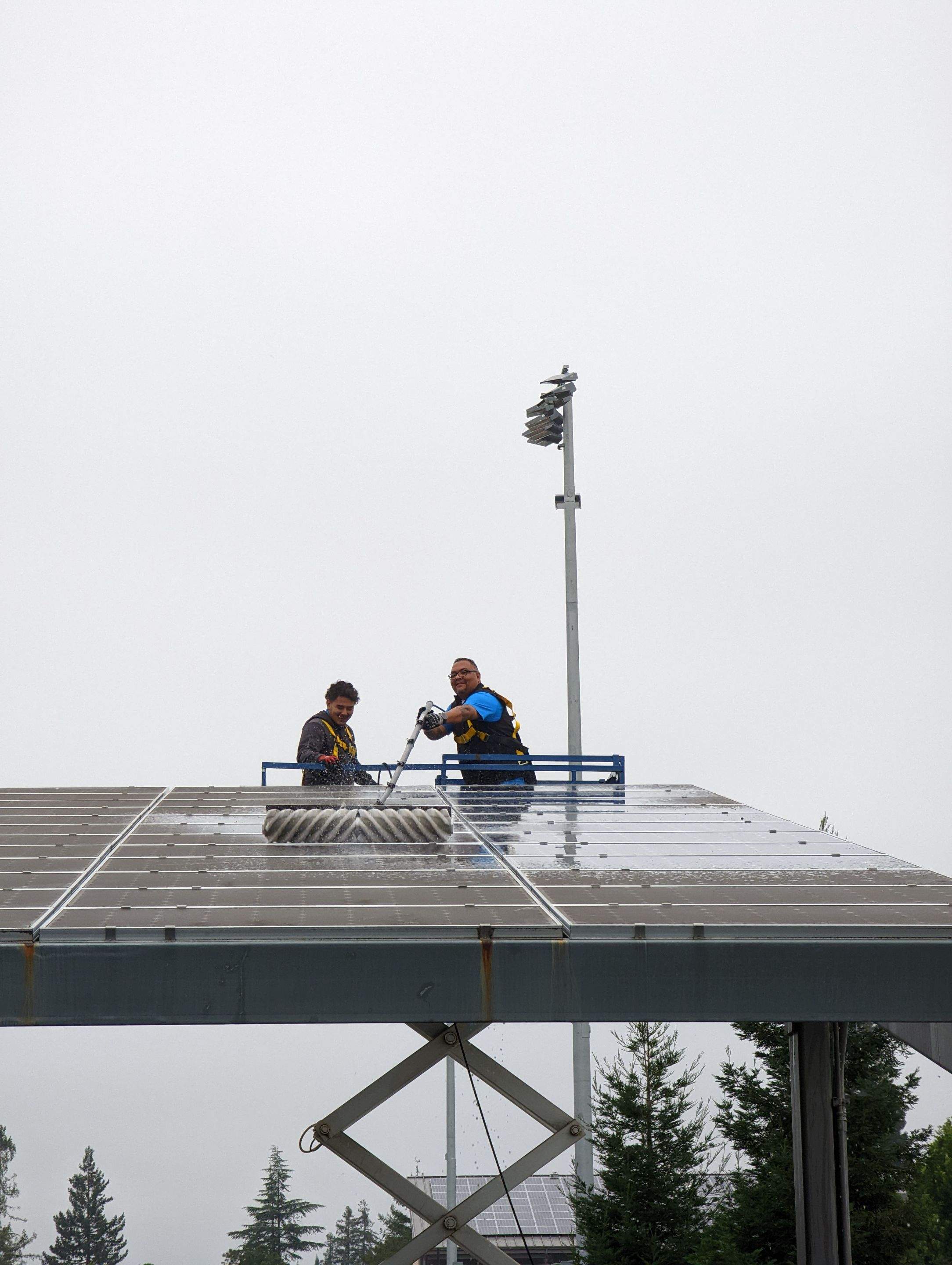 Los Alots Commercial Solar Panel Cleaning by All One Solar Shine