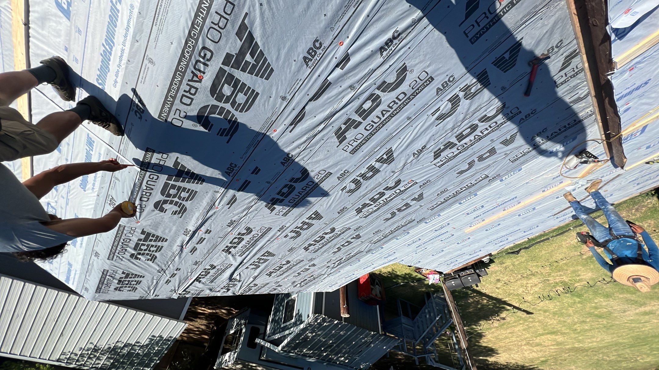 Residential Roofing Installation using PBR Metal Roof by Harvey Roofing & Construction