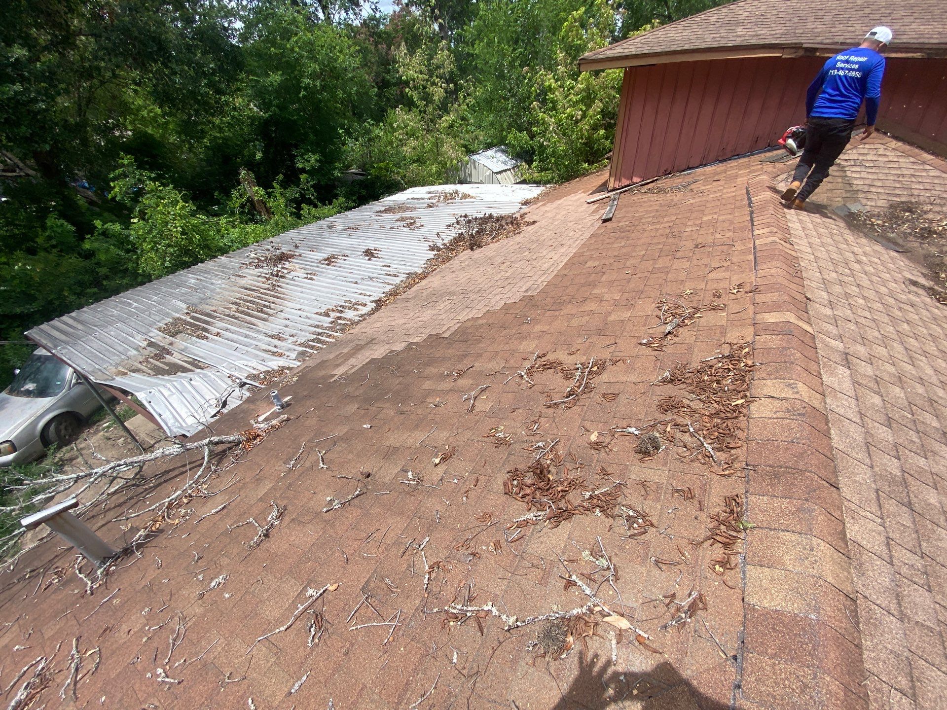 Residential Roofing Repair using tile by Roof Repair Company