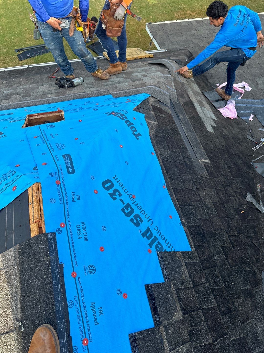 Residential Roofing Repair using Owen's Corning Duration (Lifetime) Shingles by Roof Repair Company