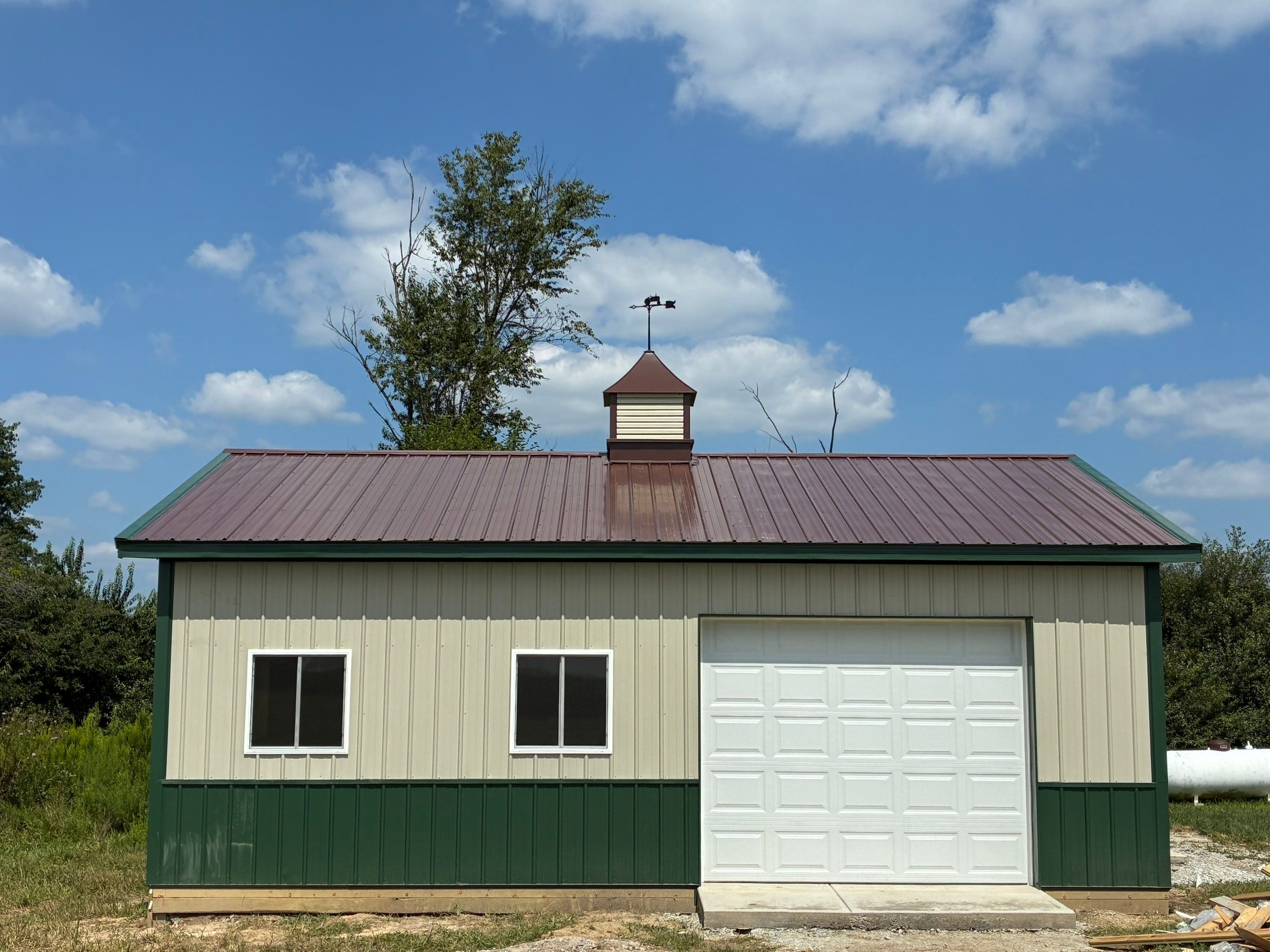 Custom Post-Frame Pole Barn with Concrete Floor in Greenfield by The Barn Builders