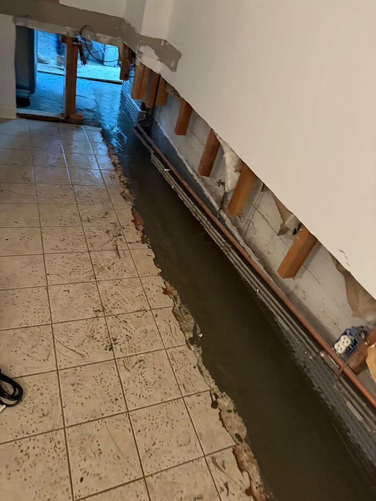 Interior French Drain Basking Ridge NJ by Pure Service Pro, LLC 