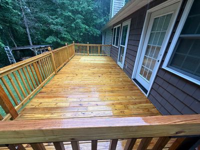 Wood Deck using Wood Sealant