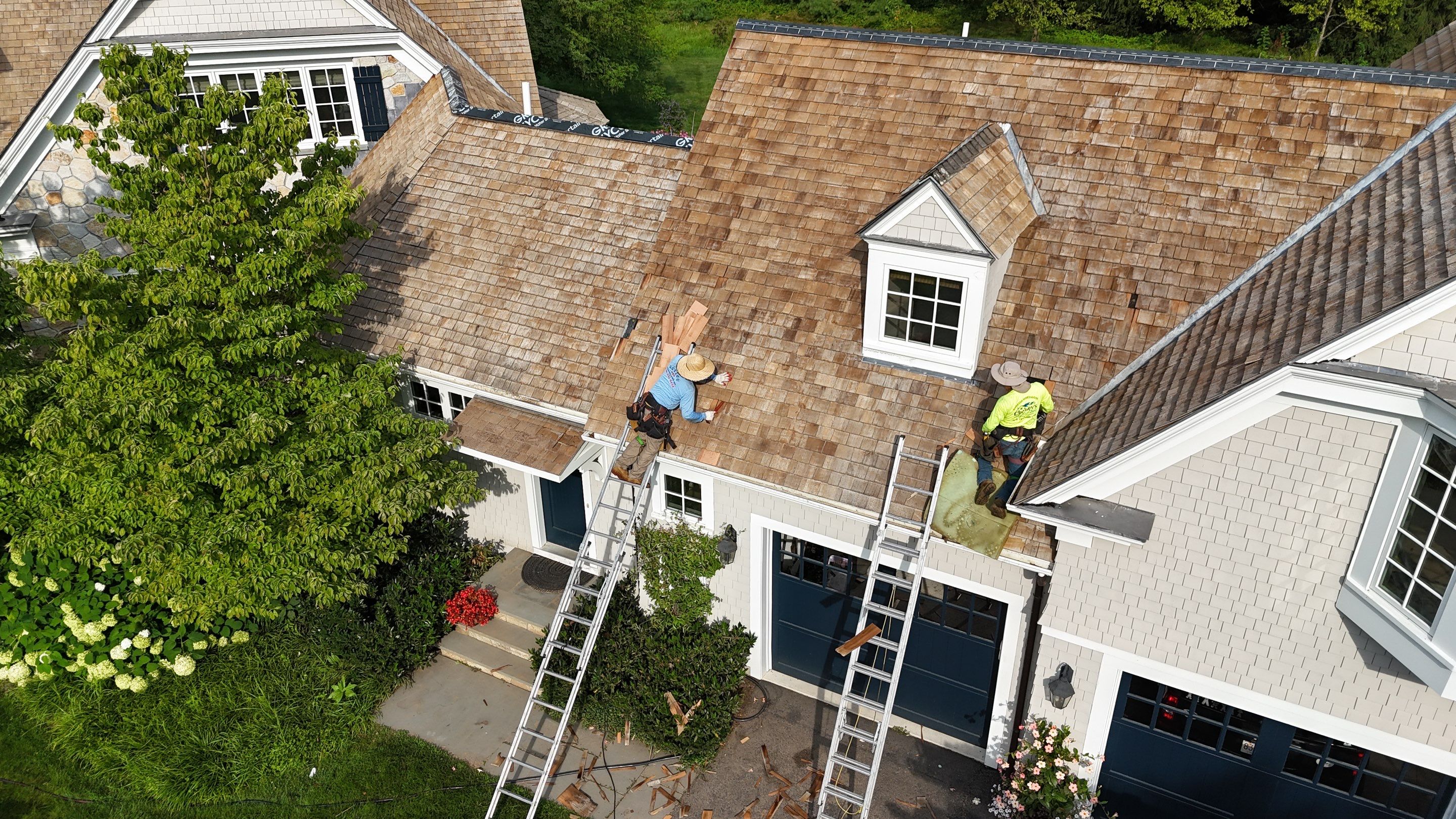 Cedar Shake Roof Restoration by Mighty Dog Roofing of Greater Middlesex County