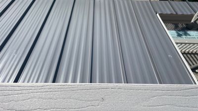 Residential Roofing Installation using Gulf Coast Metals Gulf Seam Panels