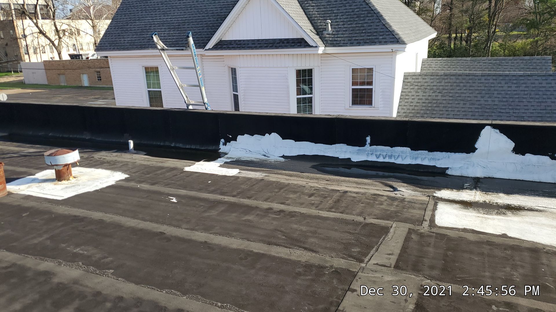 Commercial Roofing Installation using 50 mil PVC by Hostetler Roofing