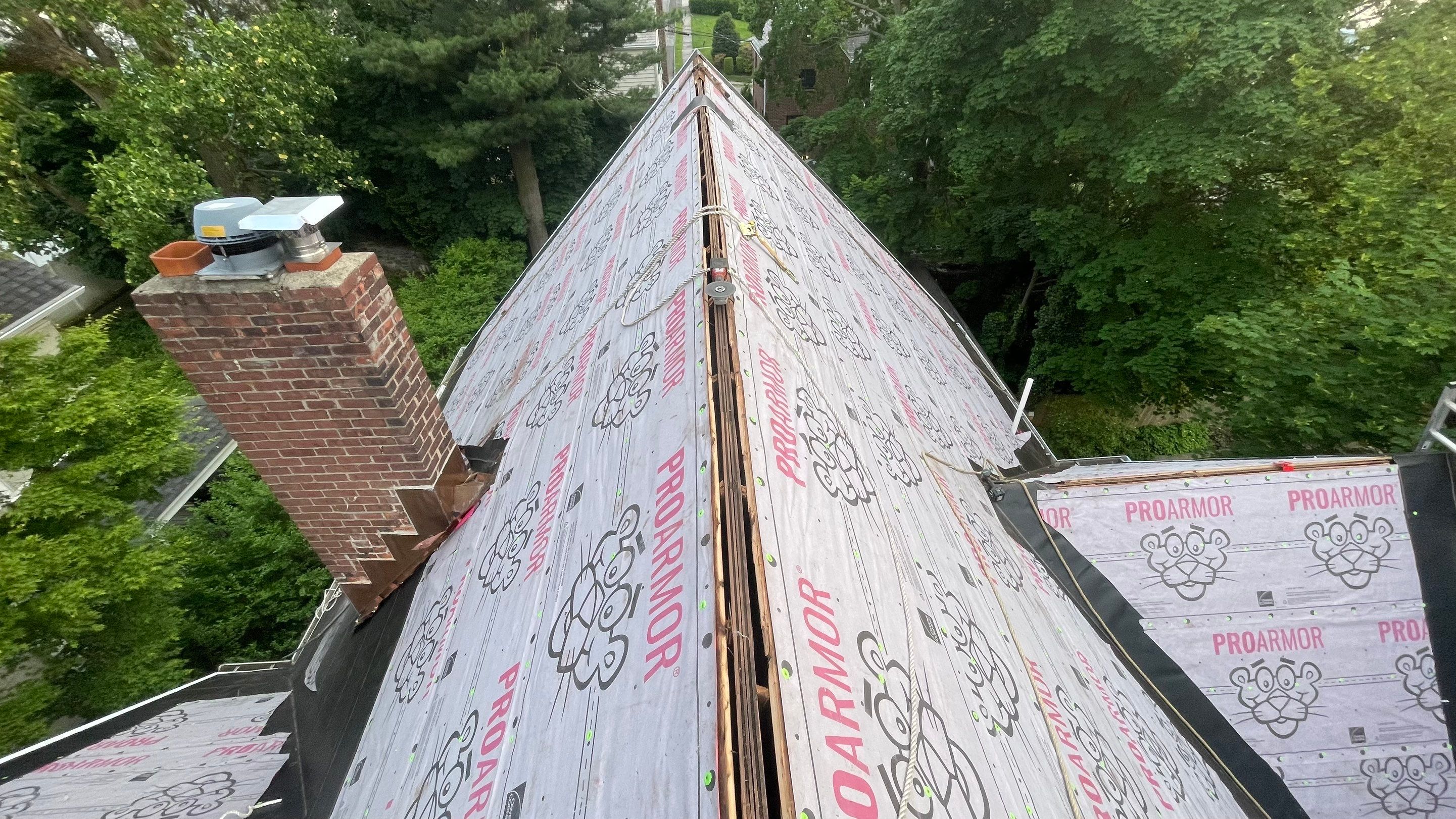 Project in Yonkers by The Energy Efficient Roofer & George's Seamless Gutters