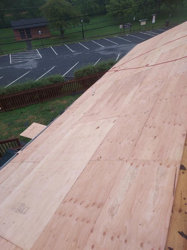 Residential Roofing Installation using Atlas Pinnacle Pristine Black Architectural Shingles by Frederick Roof Repair