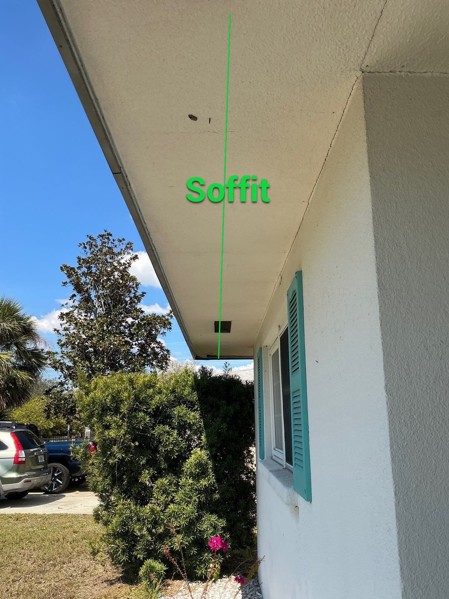 Soffit and Fascia Installation using White Soffit in Sarasota Fl by Gutter Professors