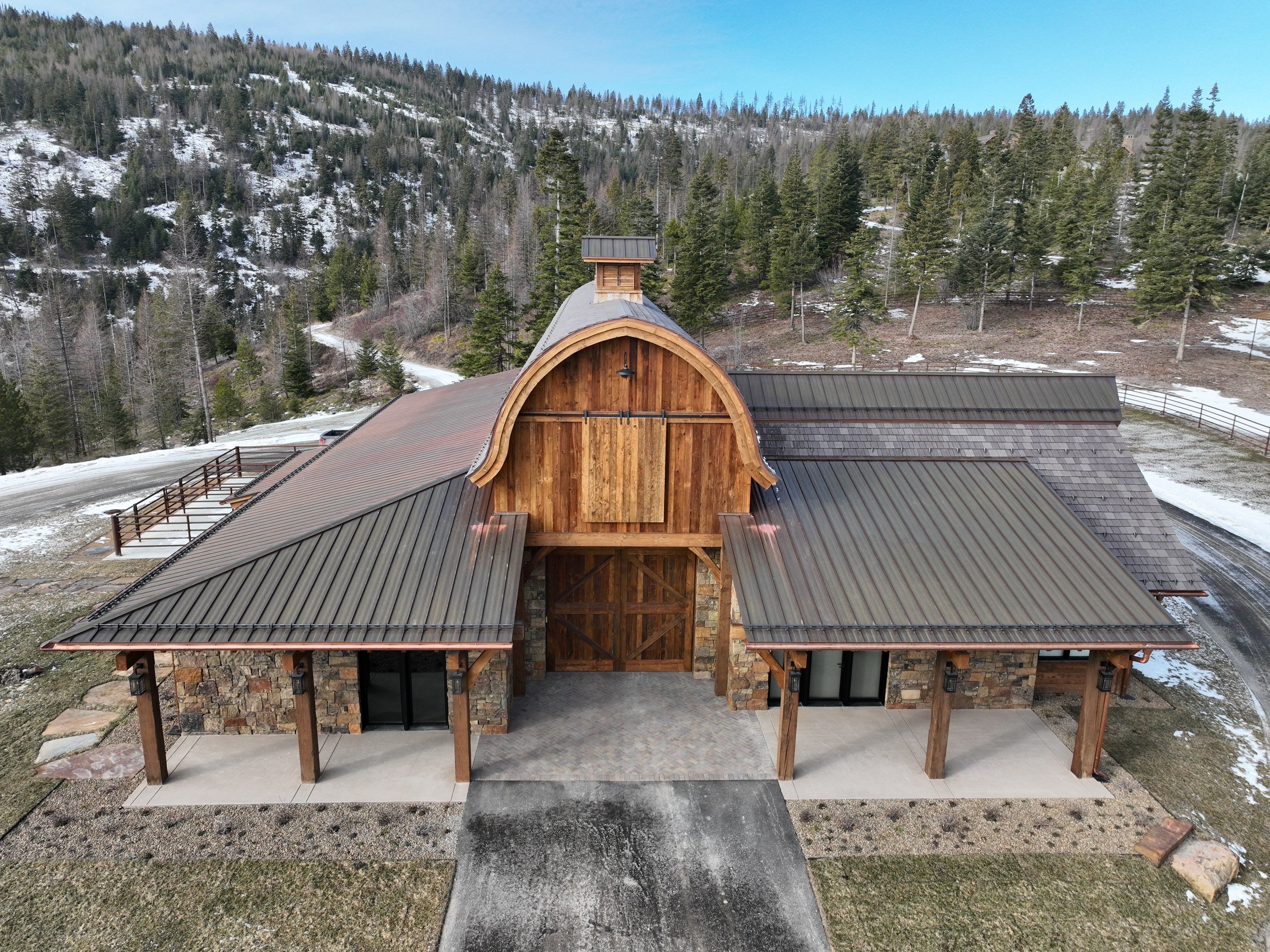 Horse Barn Install  by Montana Roofing Solutions