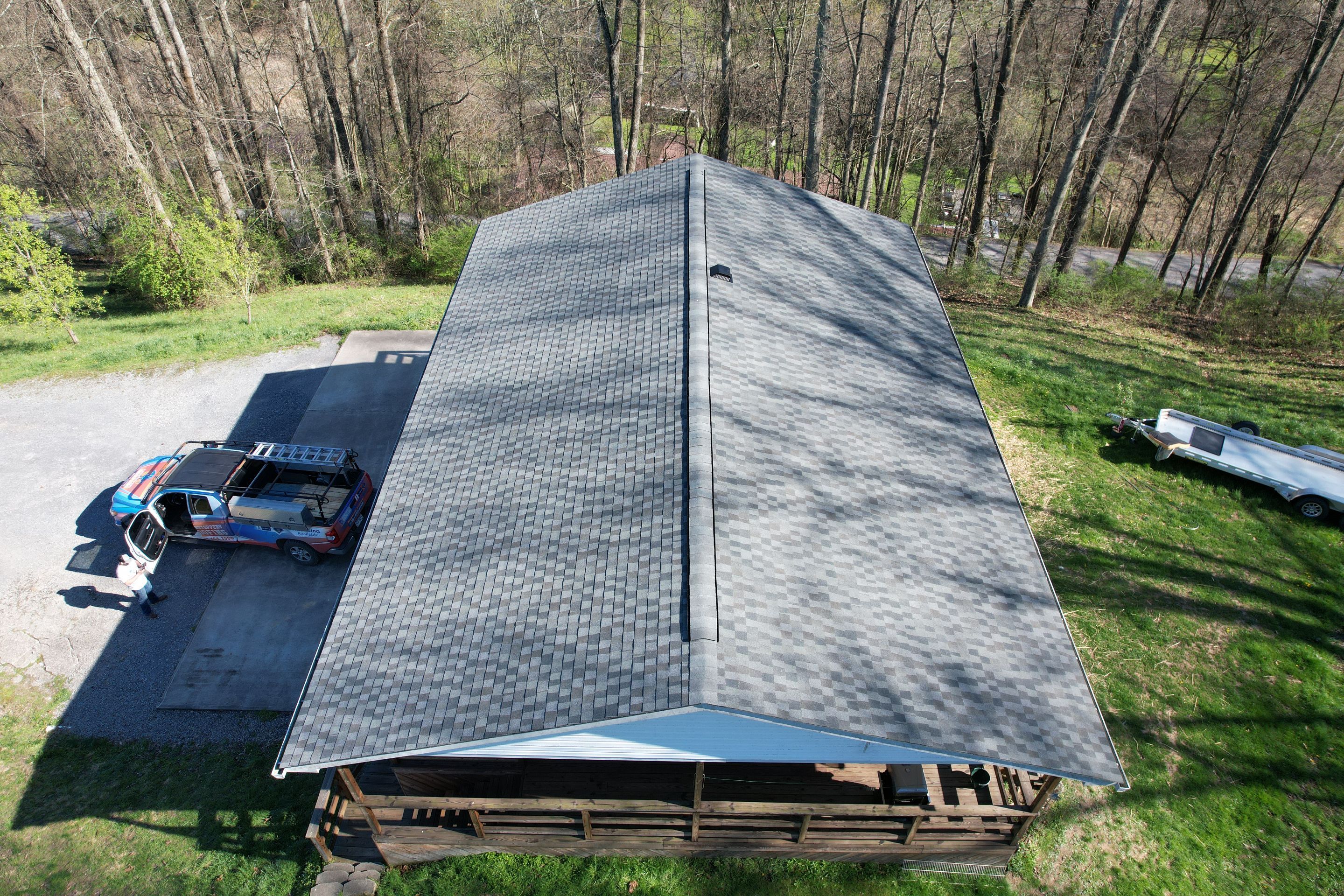 Residential Roofing Installation using GAF Timberline HDZ Nantucket Morning by Rainstoppers Roofing