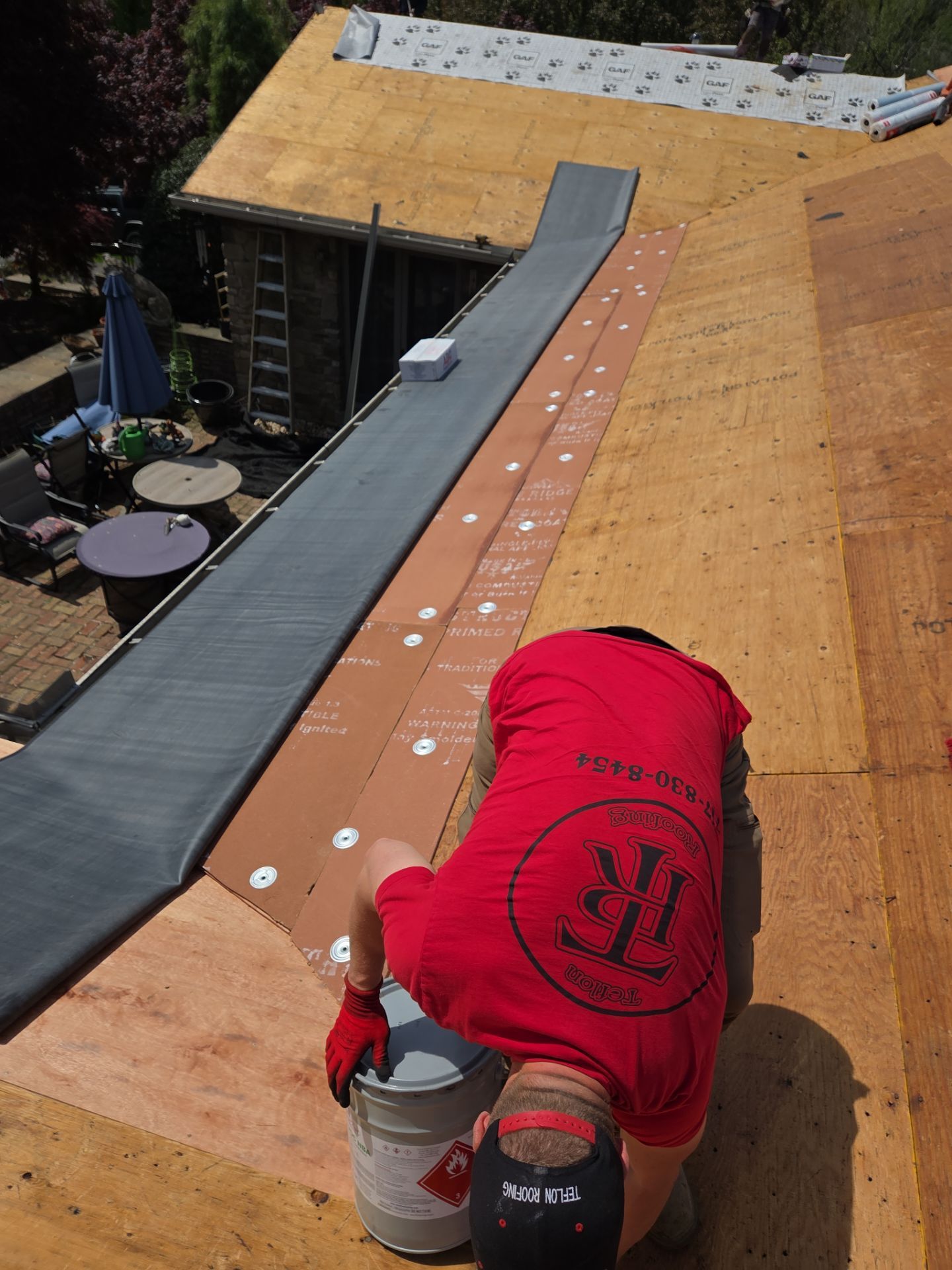Residential Roofing Installation using Gaf Hdz Architectural Shingle by Teflon Roofing