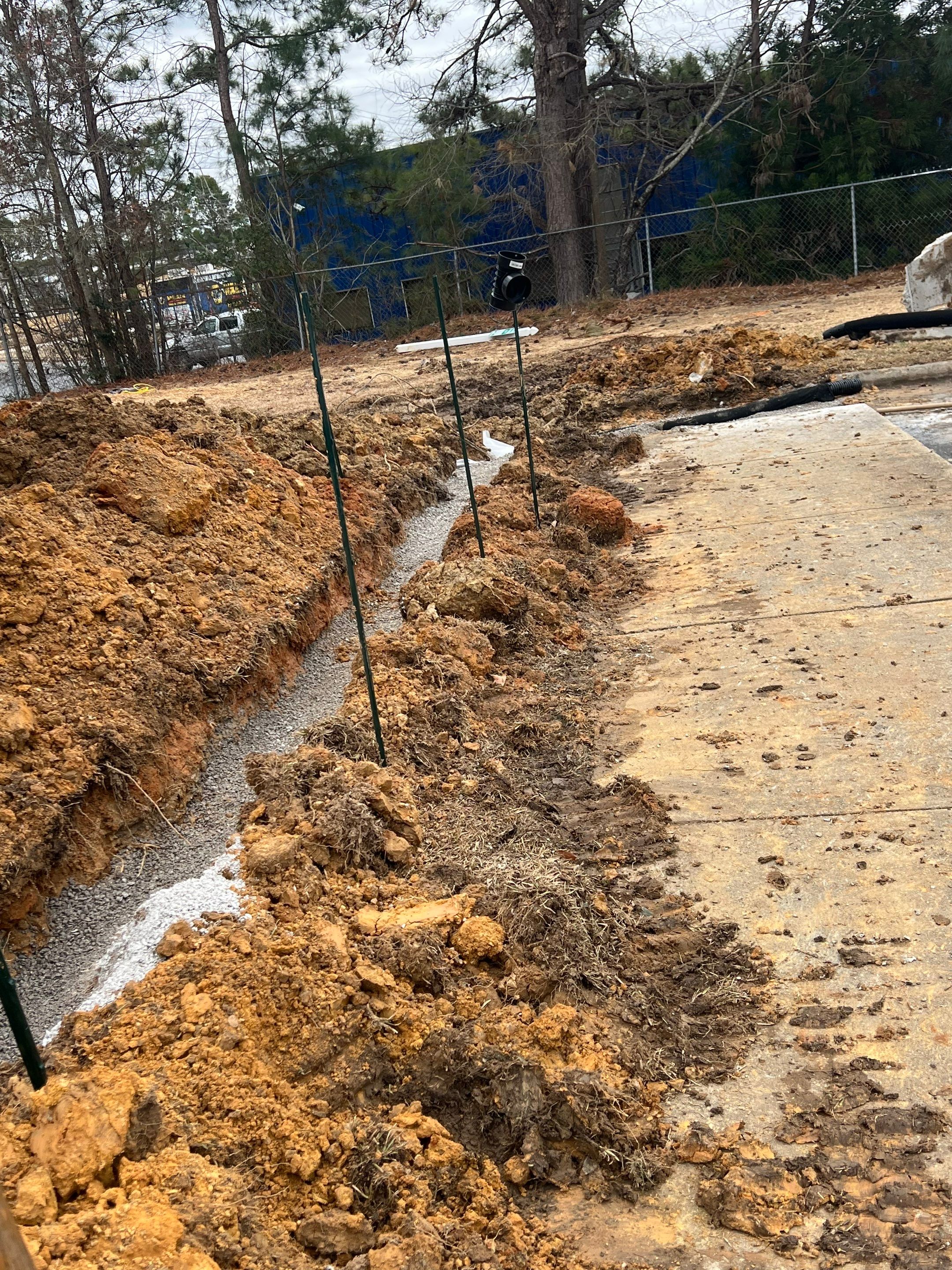 Private Water Main Repair & Site Drainage – Forest Hills Manor by S.W. Contracting & Consulting